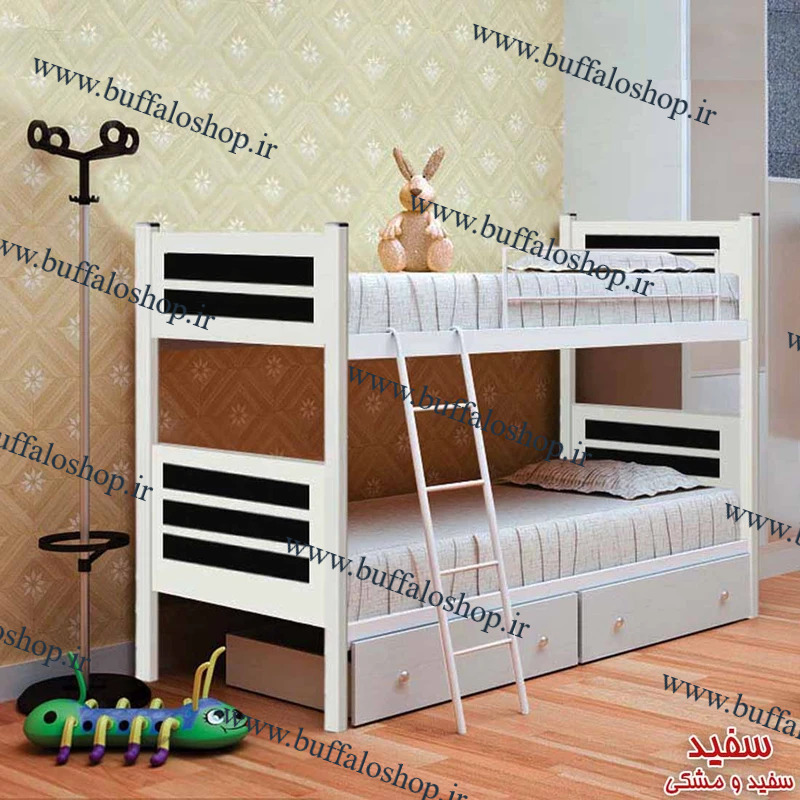 تخت خواب دوطبقه مدل سناتور سایز 90*200
