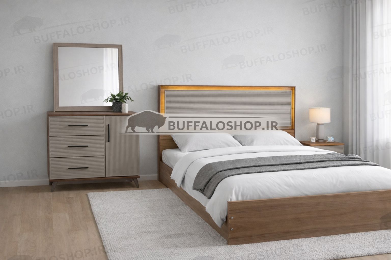 تخت خواب دونفره مدل ایلار و یک و نیم نفره 120