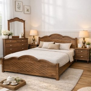 تخت خواب دونفره مدل سلطنتی یک و نیم نفره 120
